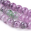 Spray Painted Glass Beads Strands GLAA-A038-C-52-3