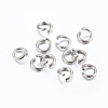 Non-Tarnish 304 Stainless Steel Open Jump Rings X-STAS-H437-4x0.8mm-1