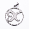 Non-Tarnish 304 Stainless Steel Pendants STAS-K162-077P-1