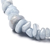 Natural Angelite Chips Beads Stretch Bracelets BJEW-JB06621-5
