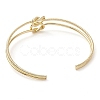 Brass Wire Wrap Knot Cuff Bangles BJEW-D039-38G-3