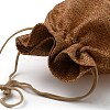 Polyester Imitation Burlap Packing Pouches Drawstring Bags ABAG-PH0001-33A-2