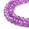 Crackle Glass Beads Strands CCG-Q001-4mm-M-4