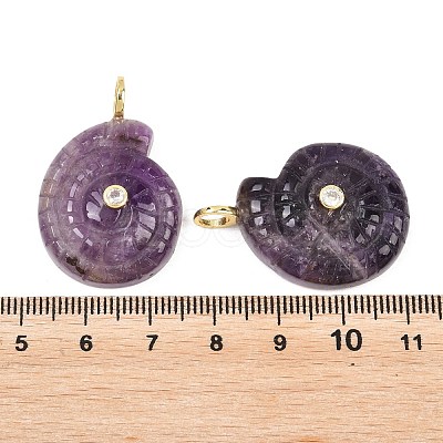 Natural Amethyst Pendants G-H353-02G-07-1