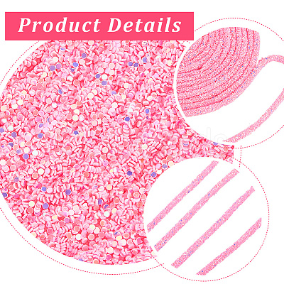 4.5~5Yard Glass Glitter Sequin Rope OCOR-CY0001-70B-1