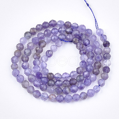 Natural Amethyst Beads Strands X-G-T108-35-1