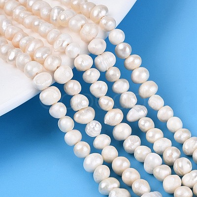 Natural Cultured Freshwater Pearl Beads Strands LS-PEAR-N013-04E-01-1