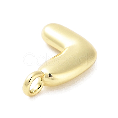 Rack Plating Brass Balloon Letter Pendants KK-C050-01G-L-1