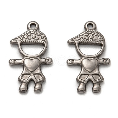 Non-Tarnish 304 Stainless Steel Pendants STAS-P257-02P-1