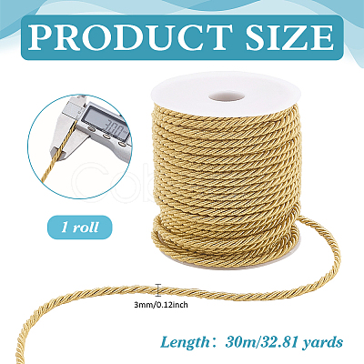 1 Roll 30M 3-Ply Polyester Twisted Cord OCOR-PH0007-19B-1