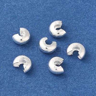Brass Crimp Bead Cover X-KK-K383-07E-S-1