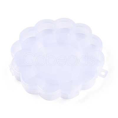 Flower Plastic Bead Storage Containers CON-Q023-21-1