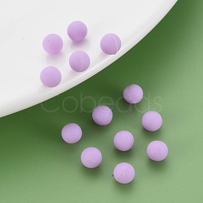 Opaque Acrylic Beads PAB702Y-B01-04-1