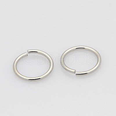 Tarnish Resistant 304 Stainless Steel Saw Cut Open Jump Rings STAS-N015-10-4x0.6mm-1