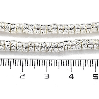 Electroplated Natural Lava Rock Beads Strands G-H303-A05-S-1