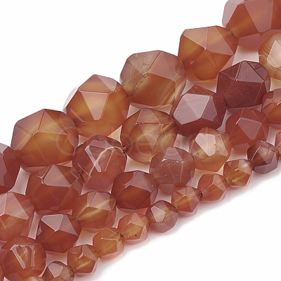Natural Carnelian Beads Strands G-S332-10mm-005-1