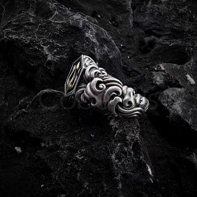 Trident Pattern Alloy Finger Rings for Men FS-WGDDE62-03-1
