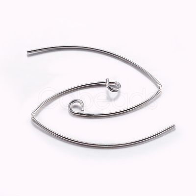 Brass Earring Hooks LS-KK-K197-60P-1