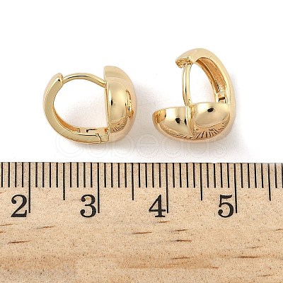 Brass Hoop Earrings EJEW-D320-18G-1
