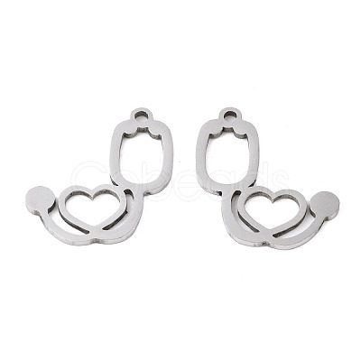 Non-Tarnish 201 Stainless Steel Pendants STAS-Q240-041P-1