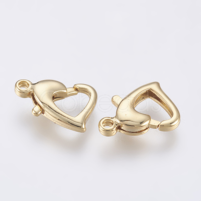 Brass Lobster Claw Clasps KK-O106-31G-1