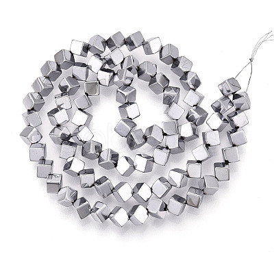 Electroplated Synthetic Non-magnetic Hematite Beads Strands G-T139-62A-1
