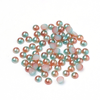 Imitation Pearl Acrylic Cabochons OACR-R063-3mm-09-1