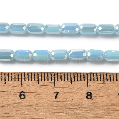Electroplate Glass Beads Strands EGLA-D031-01-09-1