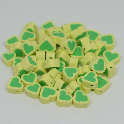 Handmade Polymer Clay Colours Beads CLAY-TAC0002-07H-1