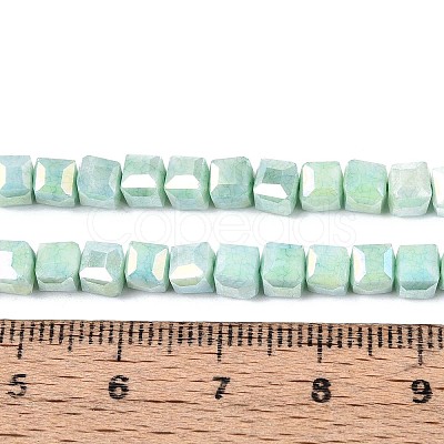 Anti-Tarnish Electroplate Glass Beads Strands LS-GLAA-T025-4mm-10B-1