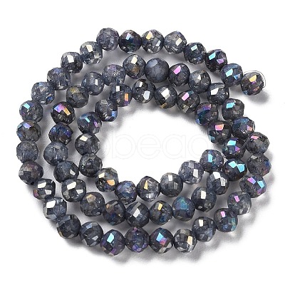 Transparent Electroplate Glass Beads Strands EGLA-F160-02A-1