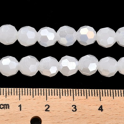 Imitation Jade Glass Beads Stands EGLA-A035-J8mm-B05-1