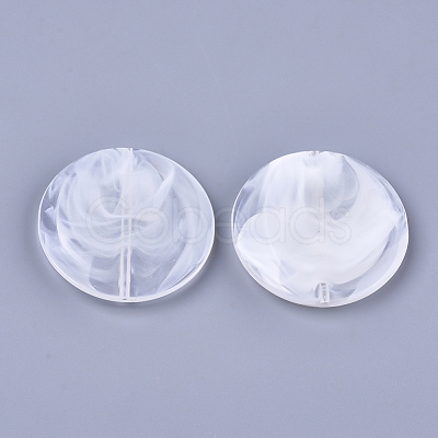 Acrylic Beads X-OACR-T008-01C-1