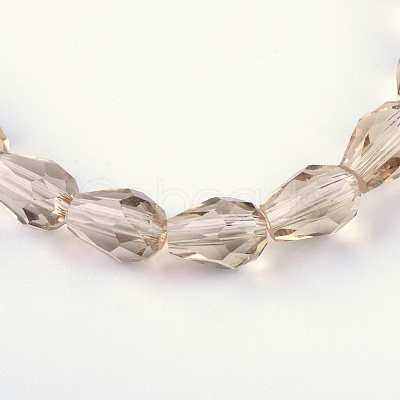 Transparent Glass Bead Strands LS-GLAA-R024-6x8mm-05-1