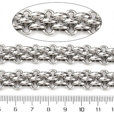 304 Stainless Steel Woven Link Chains CHS-S012-02P-1