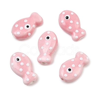 Handmade Porcelain Beads PORC-B009-03G-1