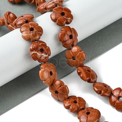 Natural Red Jasper Beads Strands G-H023-B04-01-1