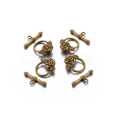 Tibetan Style Toggle Clasps LS-GLF0026Y-NF-1
