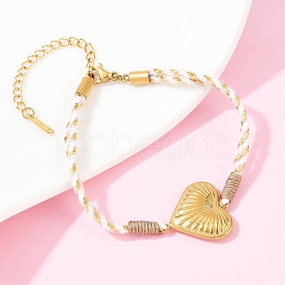 304 Stainless Steel Link Bracelets BJEW-K303-02A-1