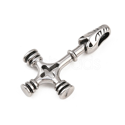 304 Stainless Steel Pendants STAS-C164-01B-AS-1