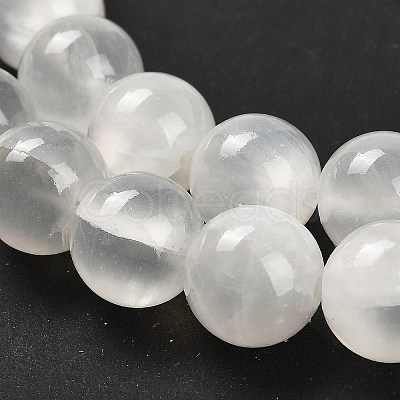 Natural White Jade Beads Strands G-B128-A02-04-1