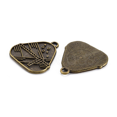 Tibetan Style Alloy Pendant Enamel Settings PALLOY-N160-74AB-1