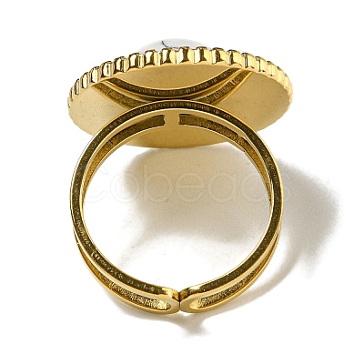 Ion Plating(IP) 304 Stainless Steel Open Cuff Rings RJEW-C079-16G-01-1