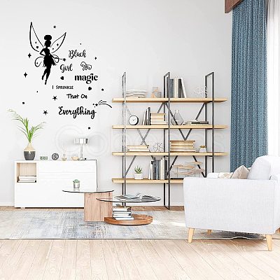 Rectangle with Word PVC Wall Stickers DIY-WH0228-189-1