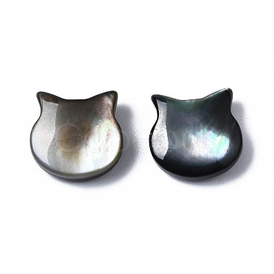 Natural Black Lip Shell Beads SSHEL-S258-99A-1
