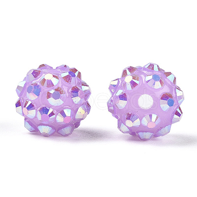 Resin Rhinestone Beads RESI-S256-12mm-SAB21-1
