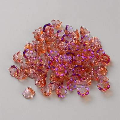 Glass Bead Caps GLAA-WH0033-90A-1