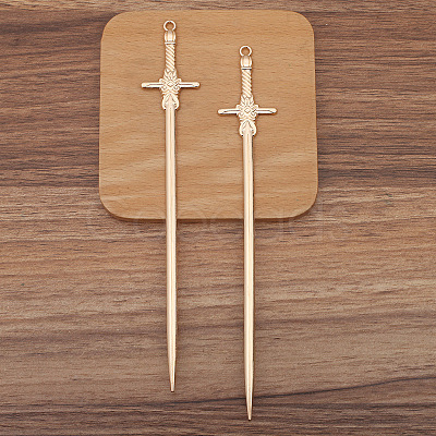 Sword Alloy Hair Sticks PW-WG0B211-03-1