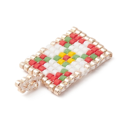Christmas Handmade Seed Beads PALLOY-MZ00151-02-1