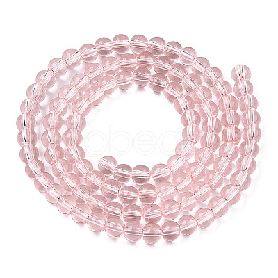 Transparent Glass Beads Strands GLAA-T032-T4mm-10-1